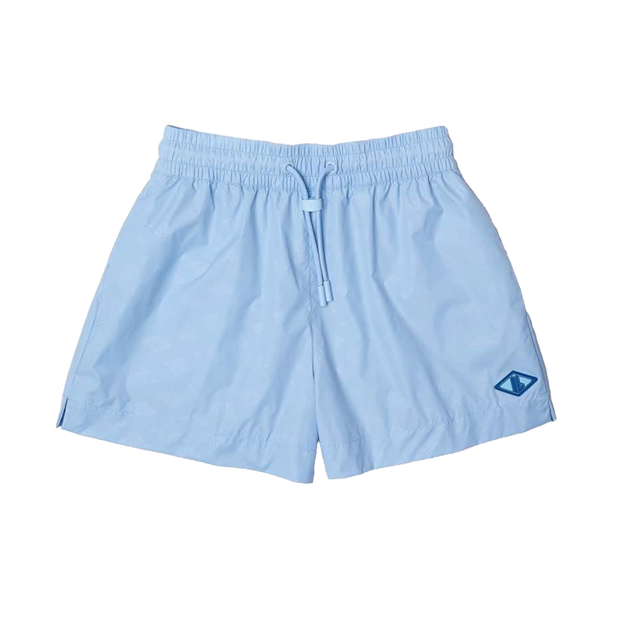LACOSTE Short donna Lacoste blu in poliammide con vita elasticizzata