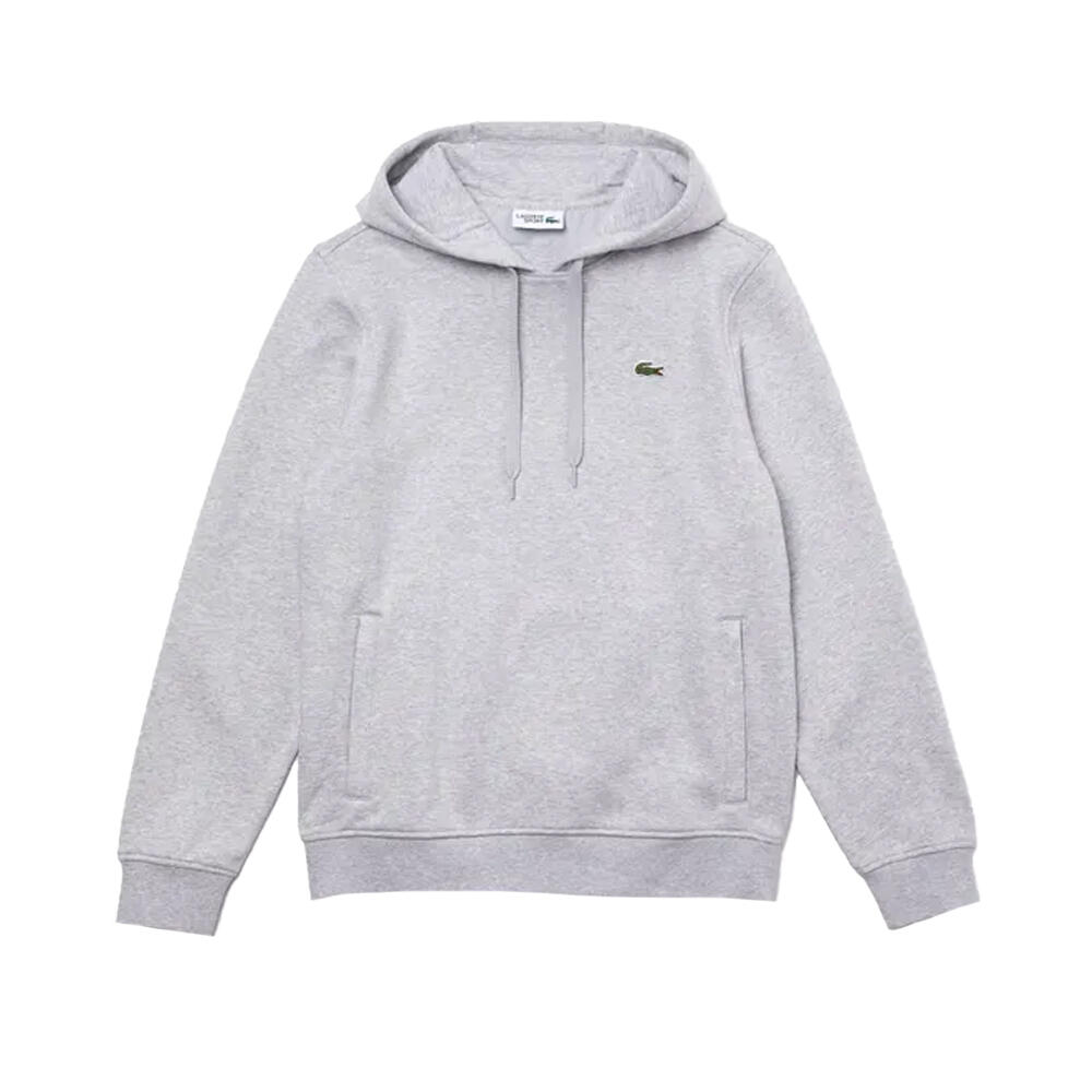 Mens Fleece Pull Over Sport Hoodie (Grey) 1/4