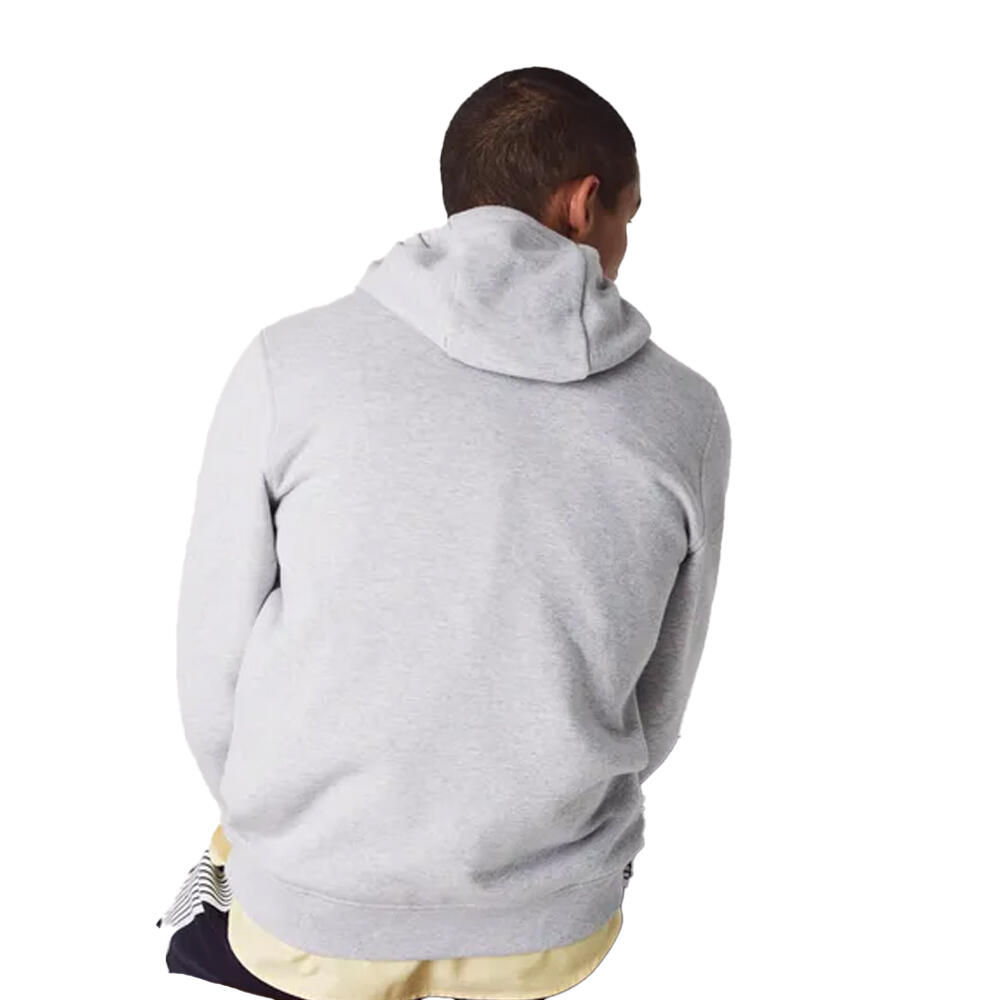 Mens Fleece Pull Over Sport Hoodie (Grey) 2/4