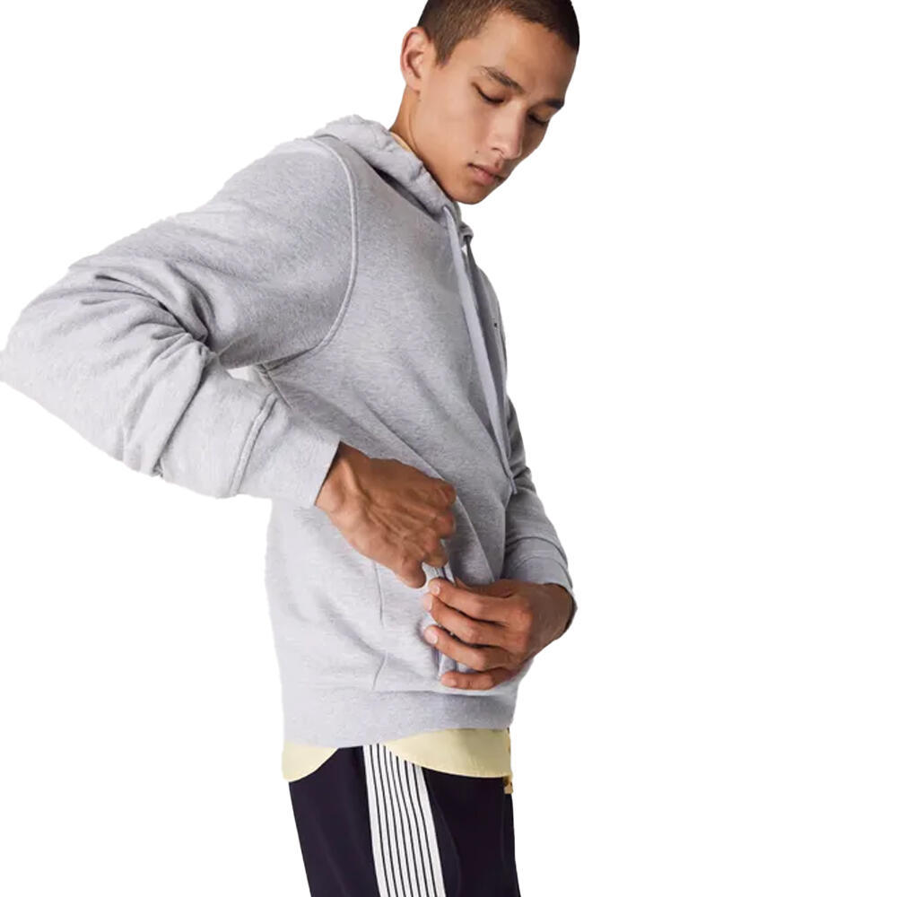 Mens Fleece Pull Over Sport Hoodie (Grey) 3/4