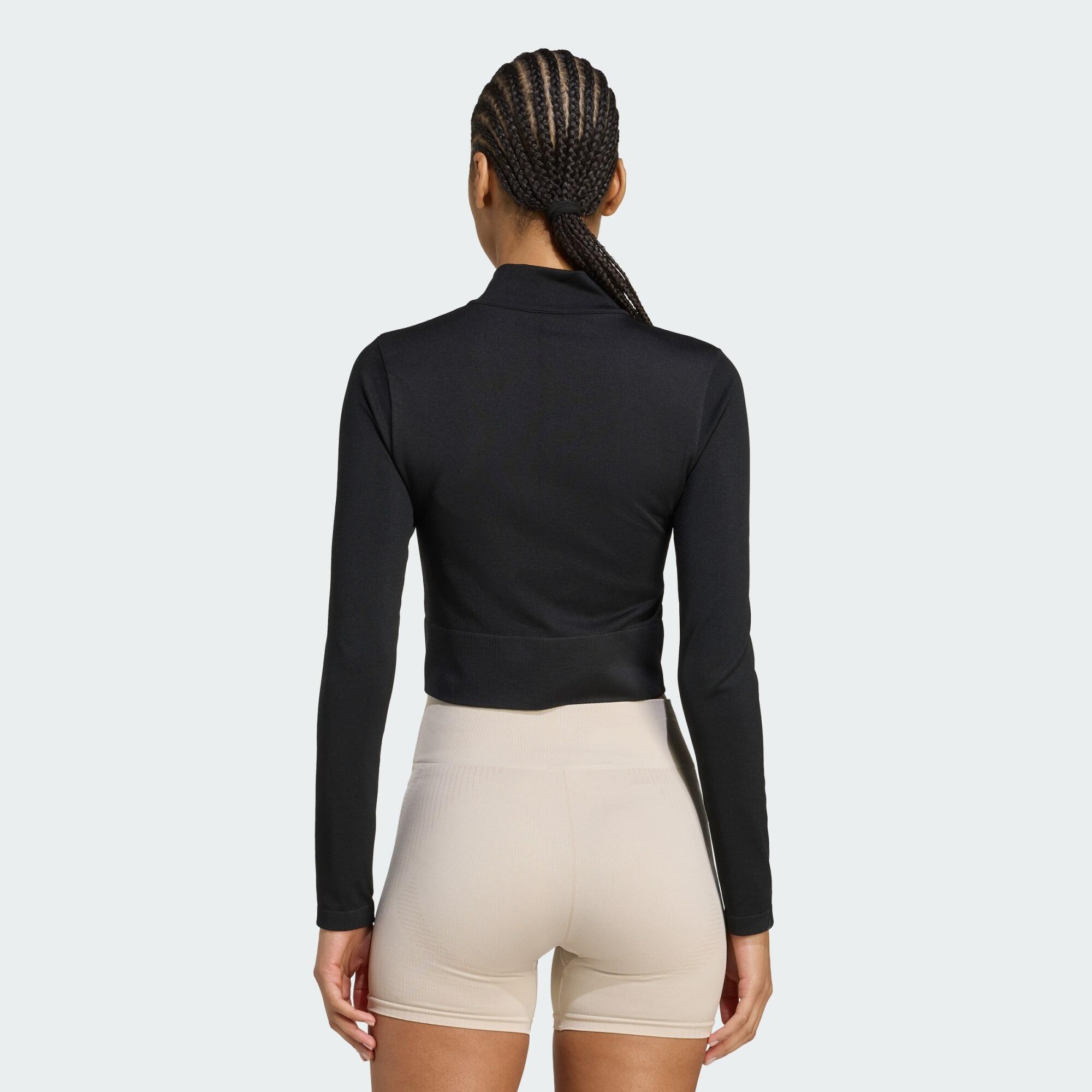 Úpletová mikina na zip na trénink Essentials 3/6