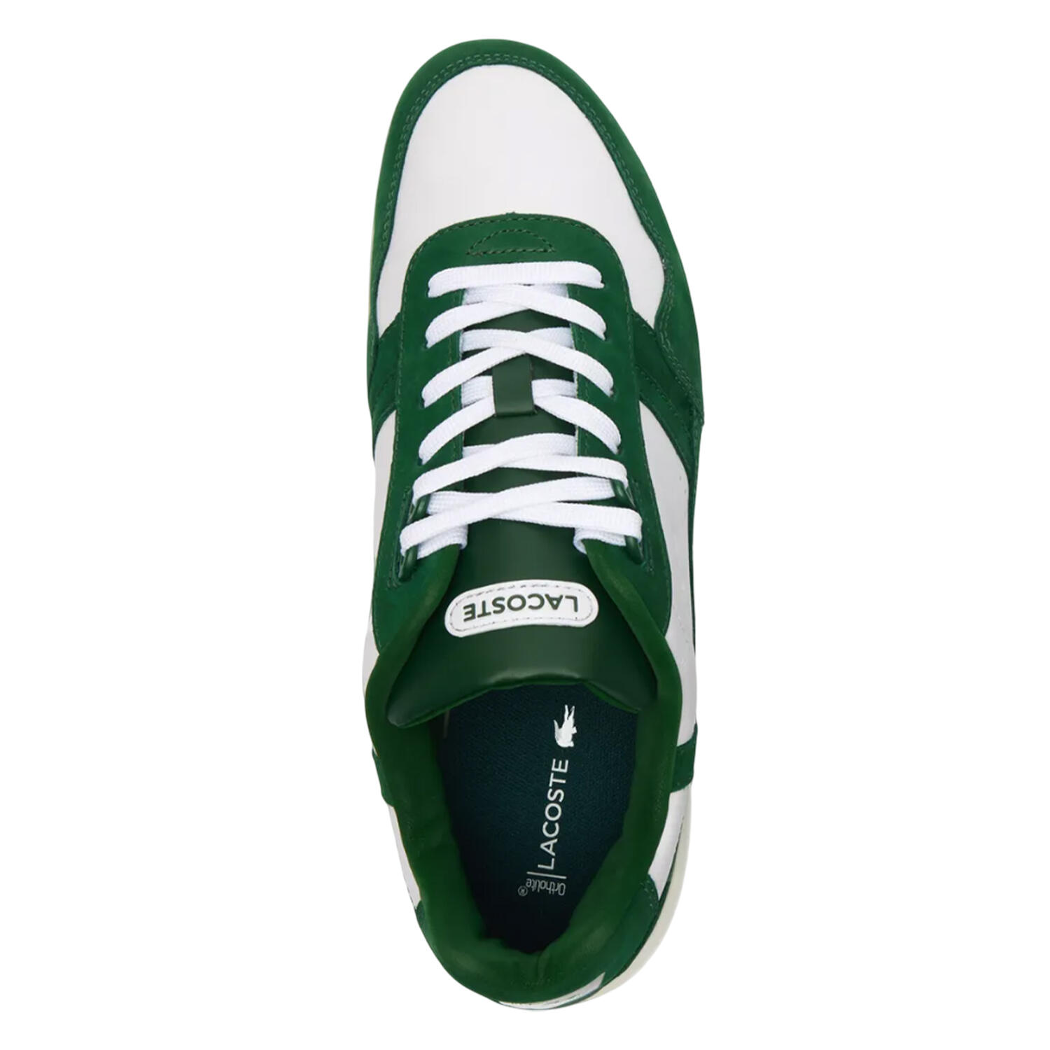Mens TClip Leather Trainers (White/Green) 3/4