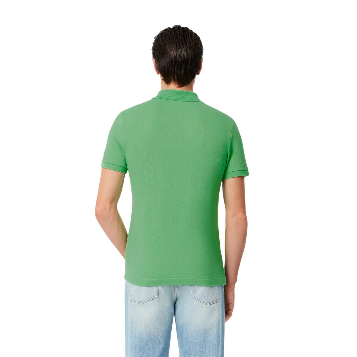 Maglietta Polo Aderente Uomo Lacoste L.12.12 Verde 3/5