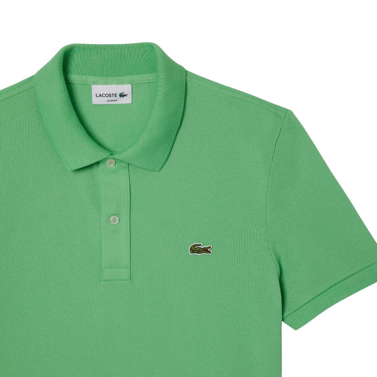 Heren L.12.12 Pique Slim Poloshirt (Groen) 6/6