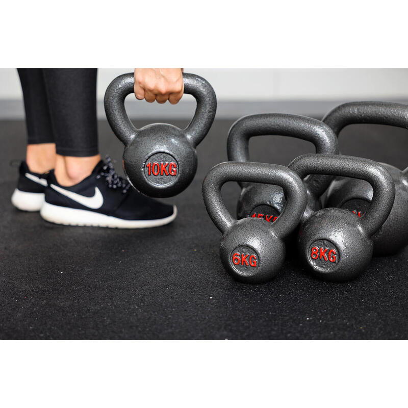 Kettlebell din fontă - 15 kg pentru fitness și antrenament de forță