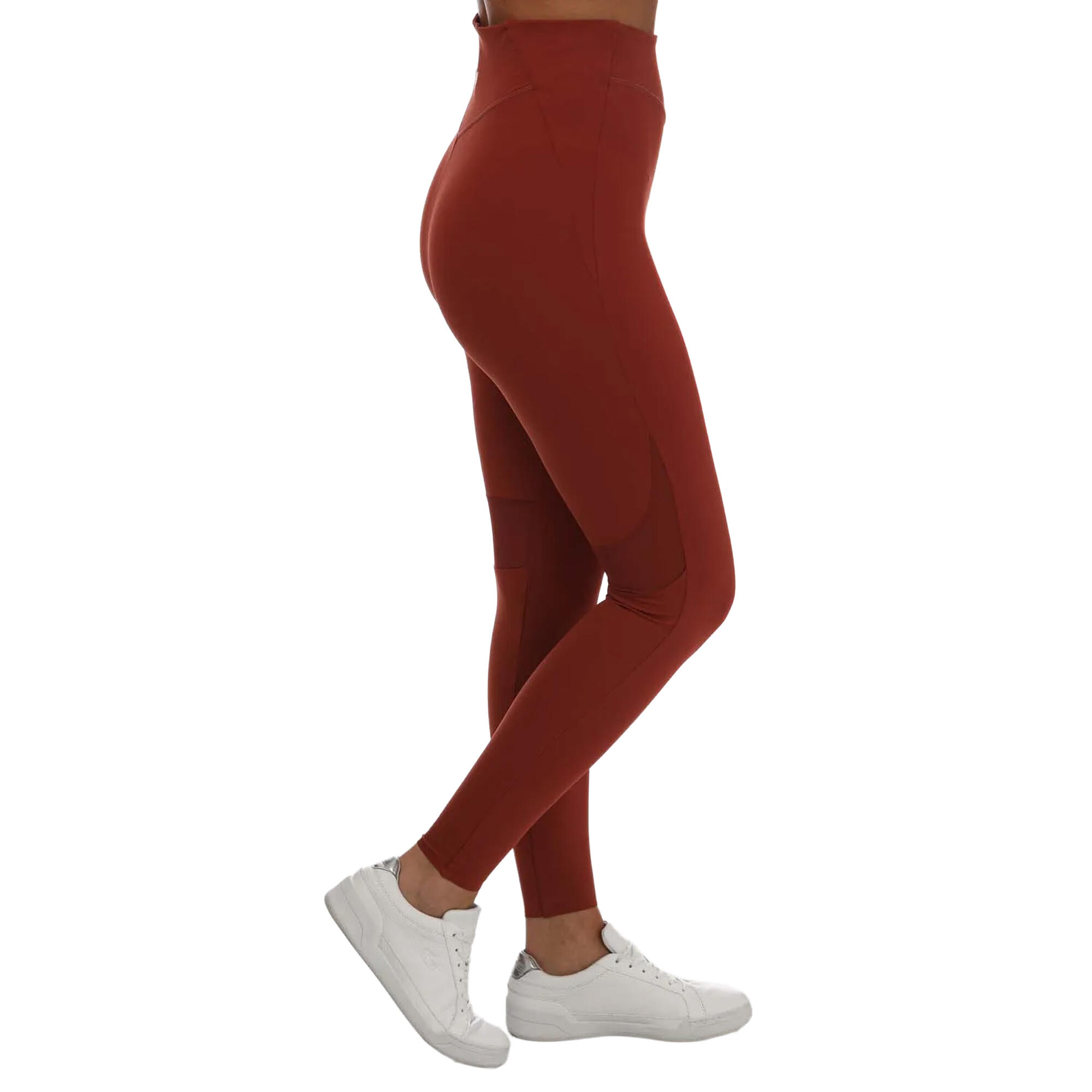 Womens/Ladies Active Elite Leggings (Red) 3/4