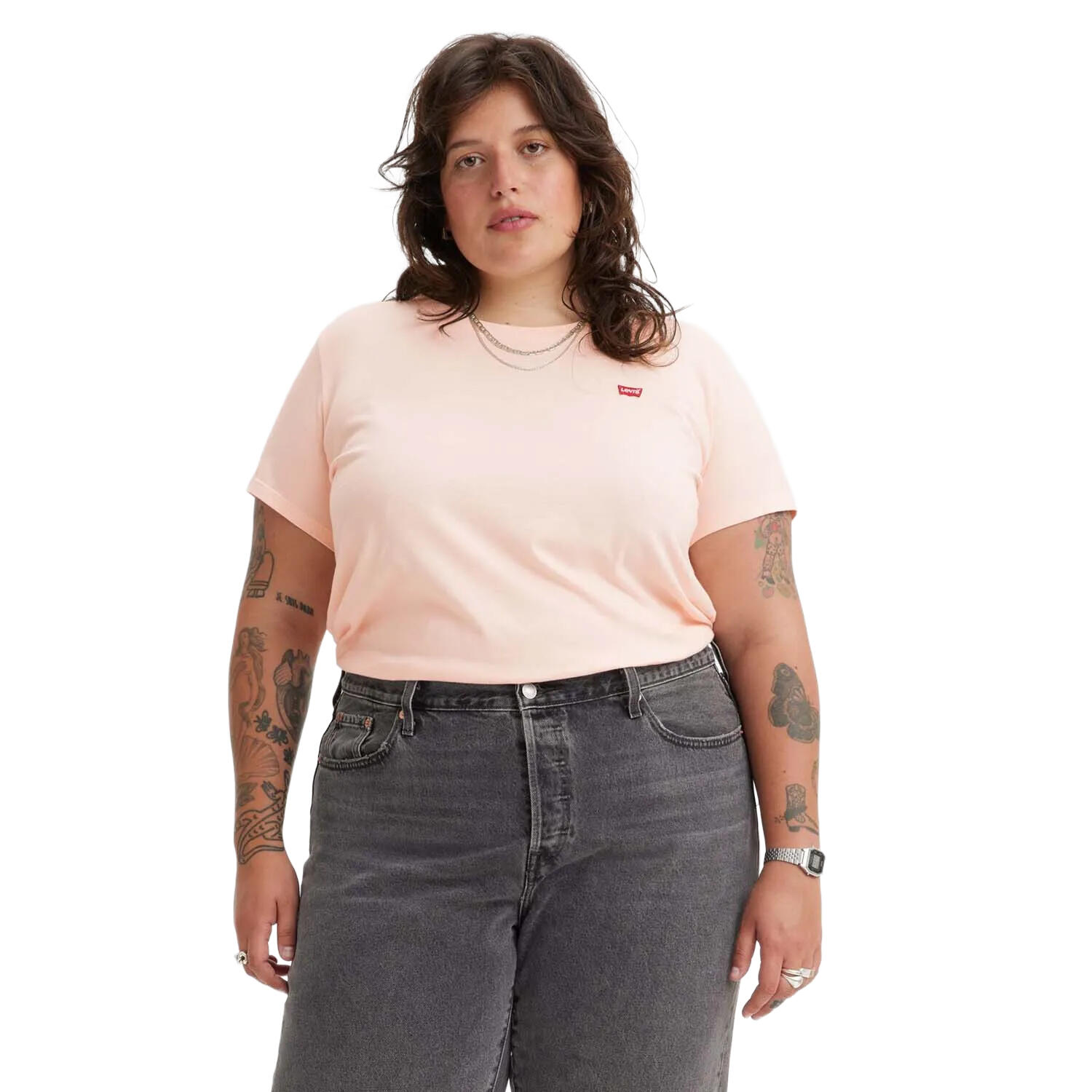 Womens/Ladies The Perfect Plus TShirt (Blush) 1/2