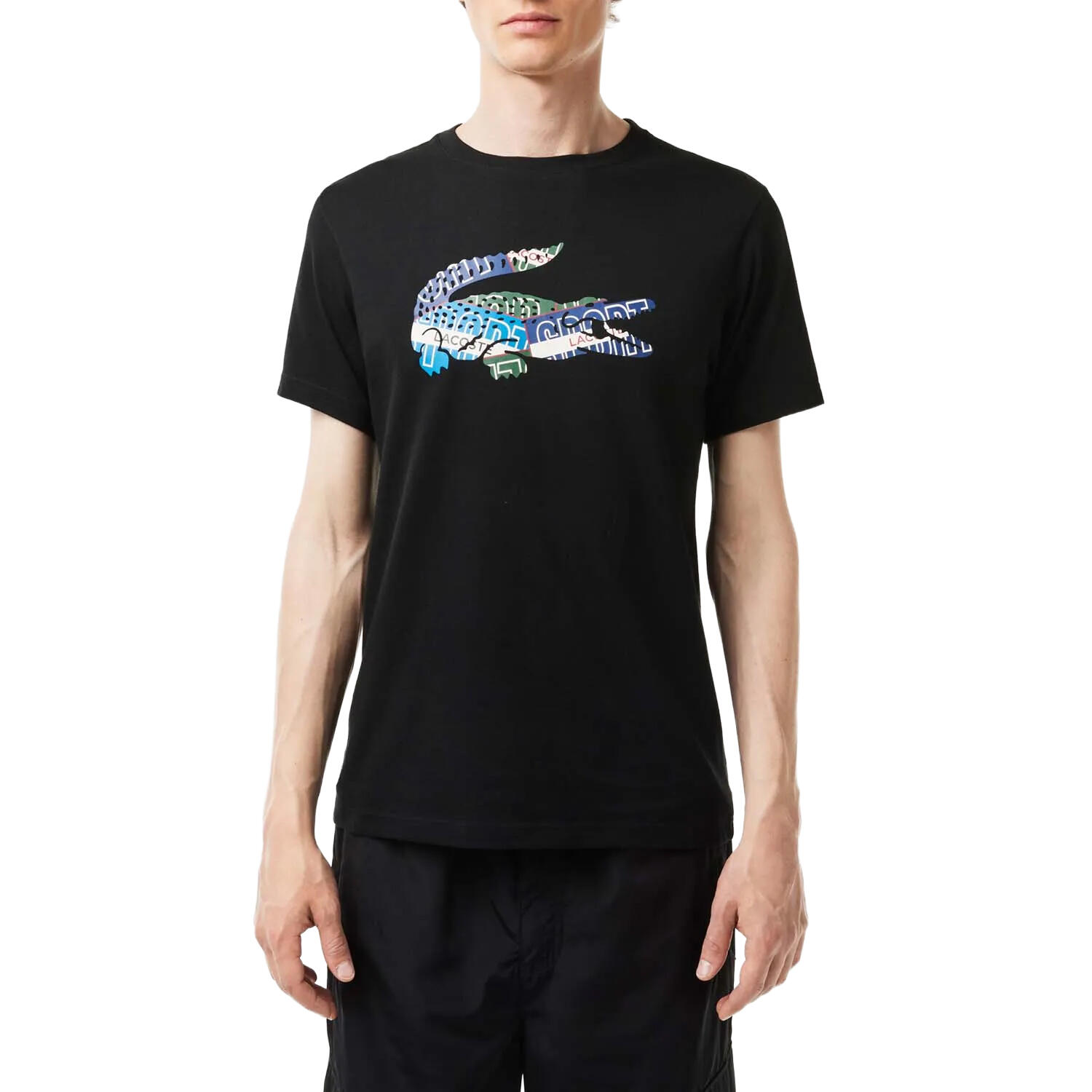 Unisex Adult Cotton Jersey Sport TShirt (Black) 3/3
