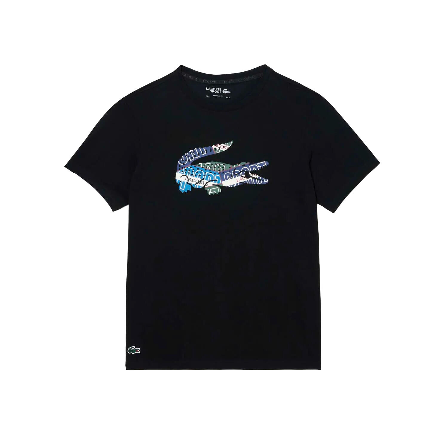 Unisex Adult Cotton Jersey Sport TShirt (Black) 1/3