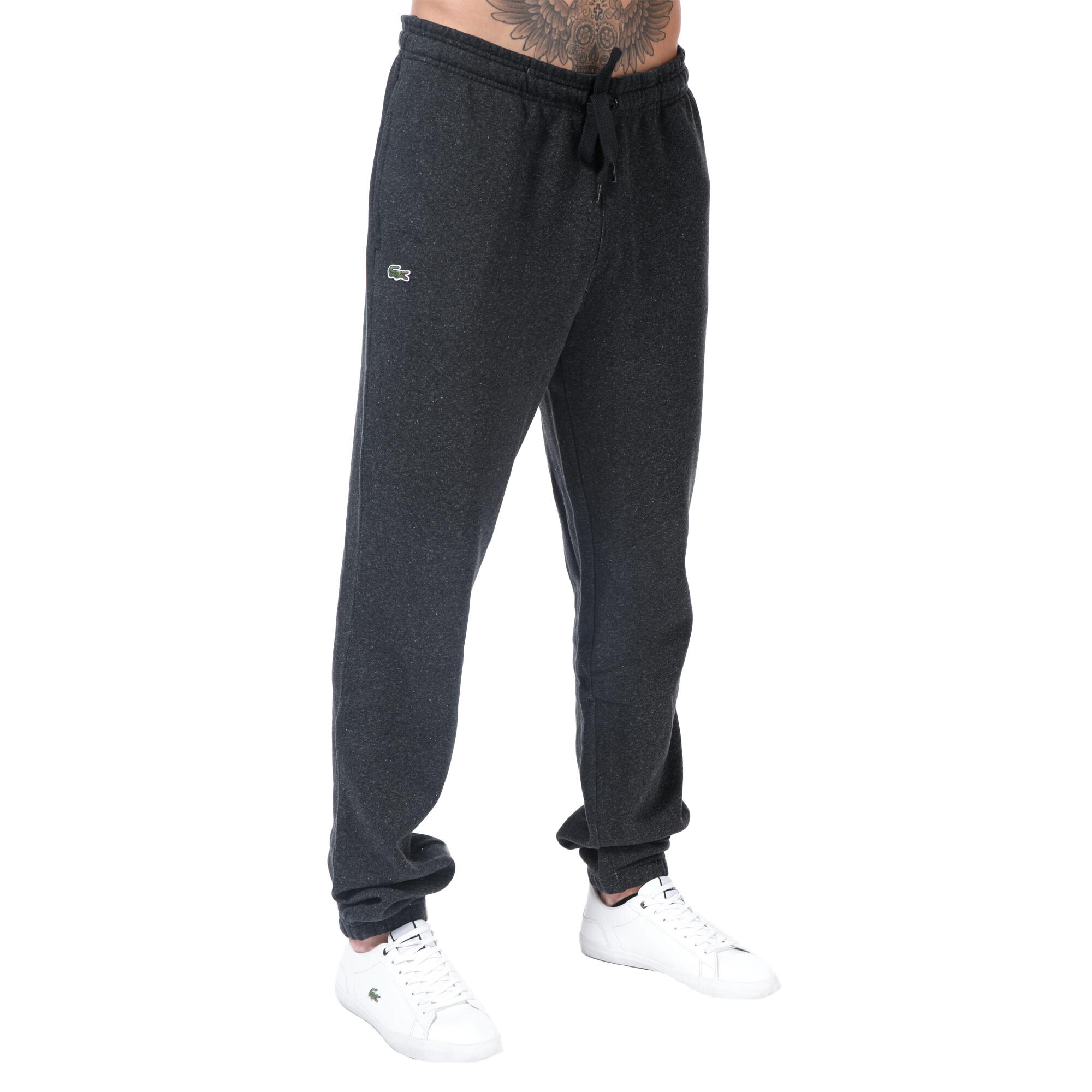 Mens Fleece Logo Jogging Bottoms (Charcoal) 1/3