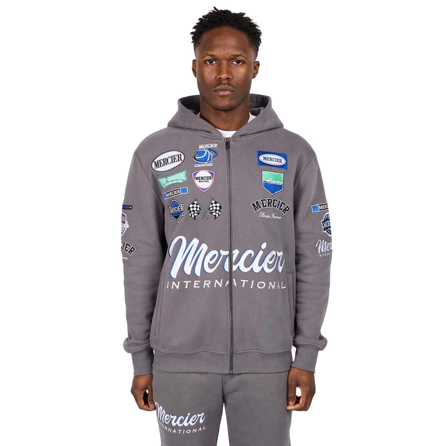 MERCIER Mens International Full Zip Hoodie (Grey)
