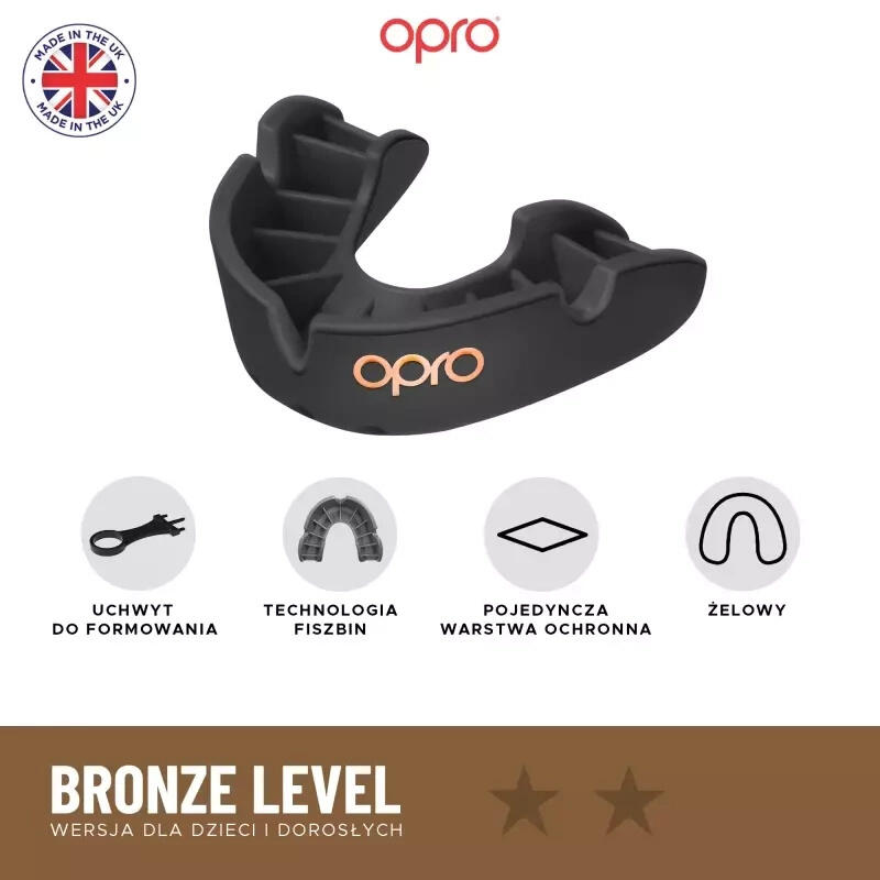 Protège-dents OPRO UFC Junior Bronze – Black 3/4