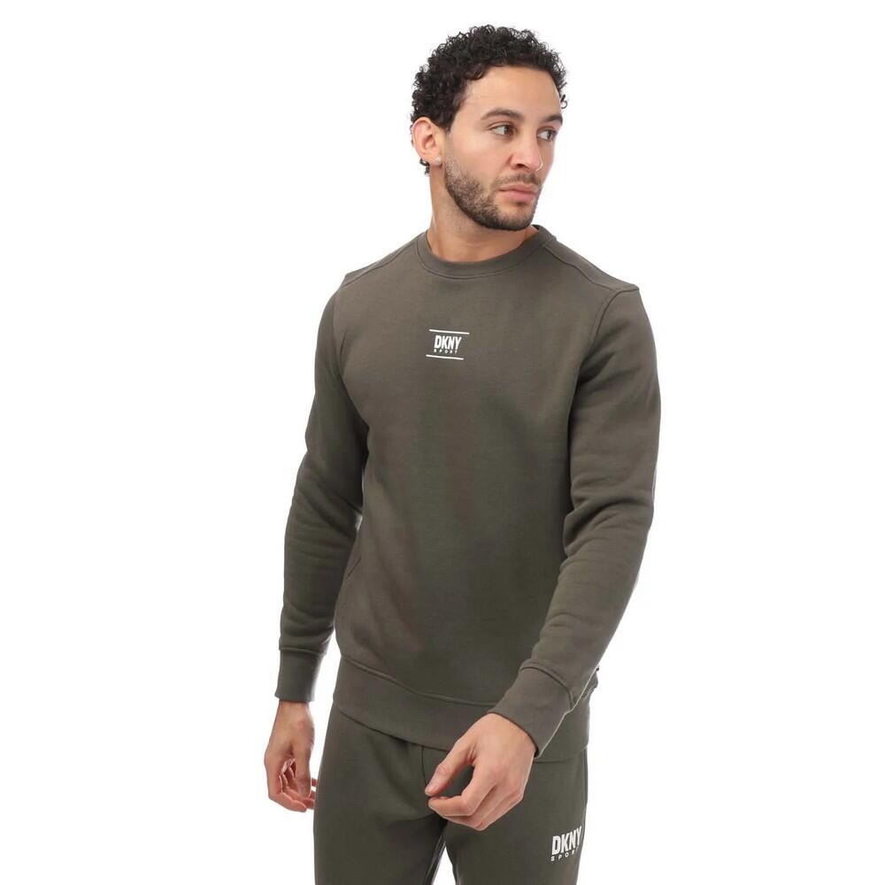 DKNY Unisex Adult Logo Printed Crew Neck Sweatshirt (Green)
