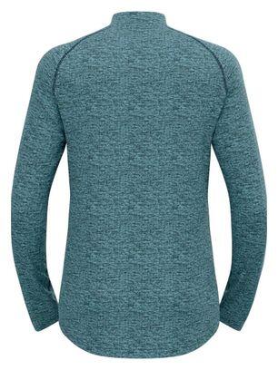 Polaire Manches Longues Odlo Tencia 1/2 Zip Bleu 7/7