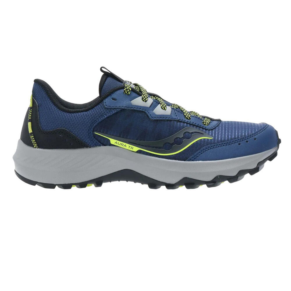 Mens Aura Trainers (Blue) 3/4