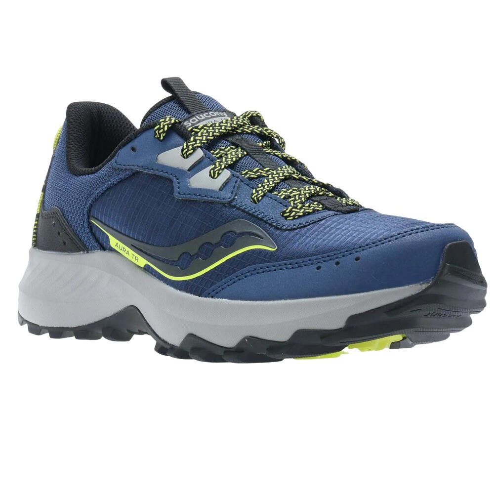 SAUCONY Mens Aura Trainers (Blue)