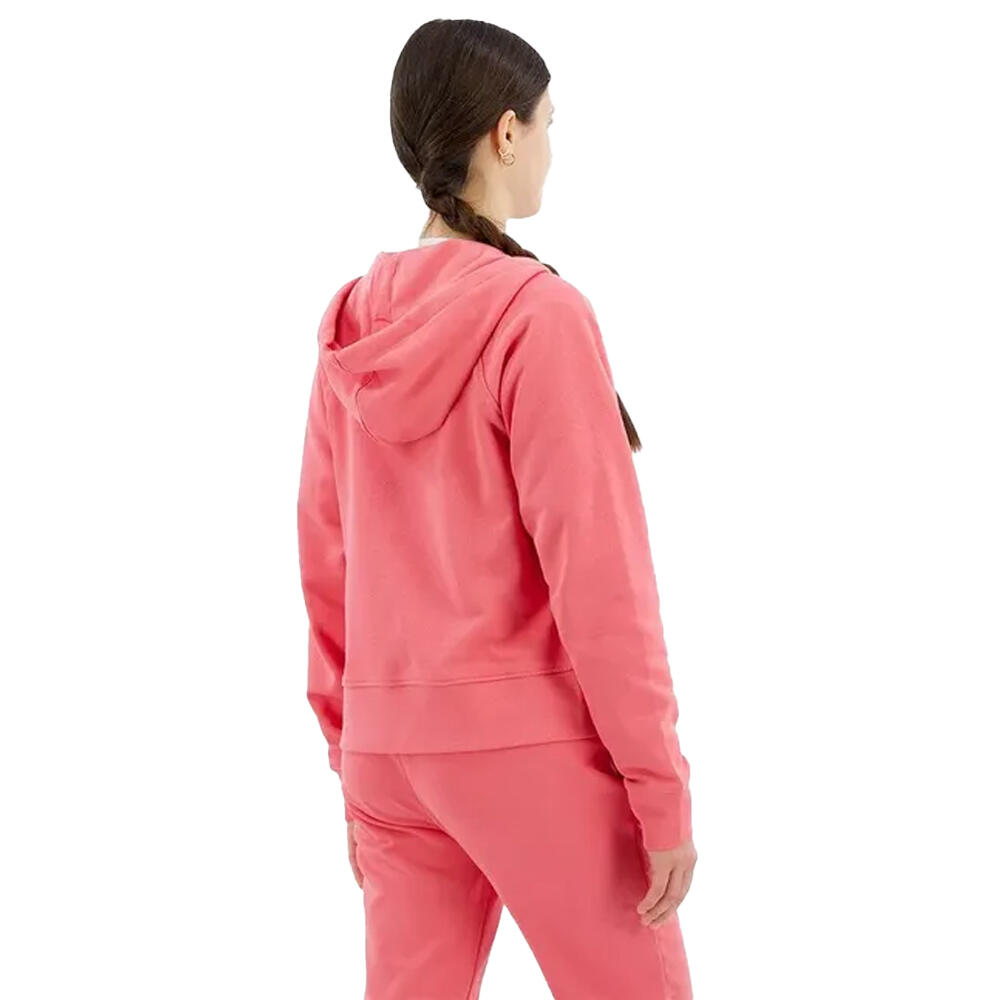 Womens/Ladies Fleece Full Zip Hoodie (Pink) 2/3