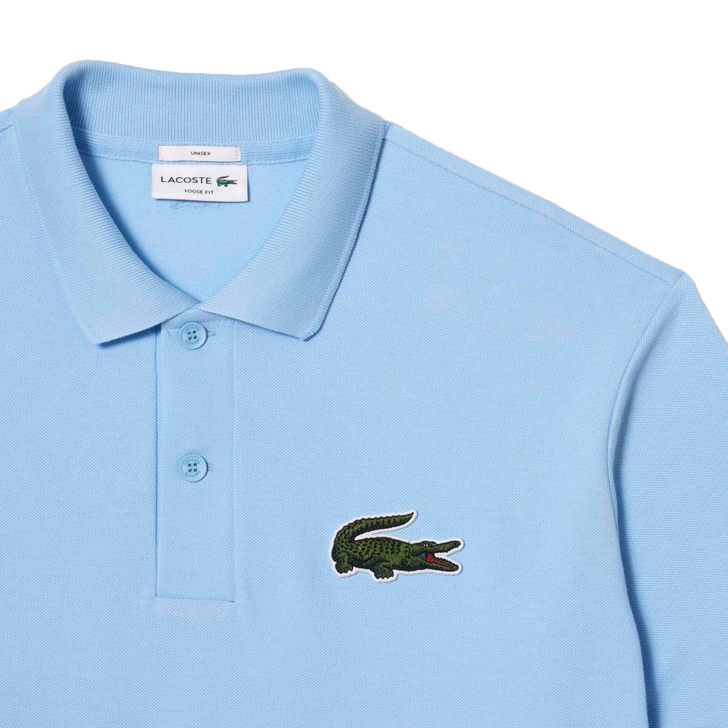 Unisex Adult L.12.12 Piqué Loose Fit Polo Shirt (Blue) 2/3