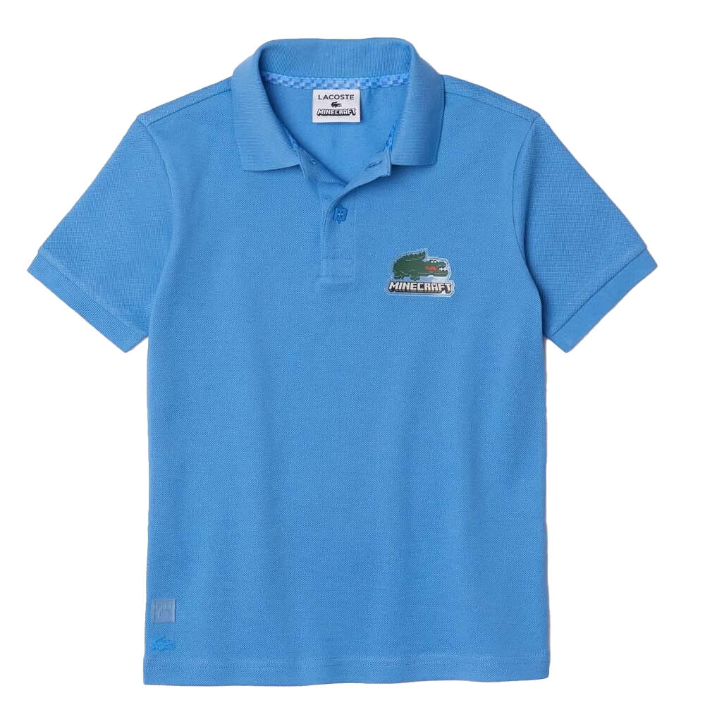 Childrens/Kids Minecraft Cotton Polo Shirt (Blue) 1/2