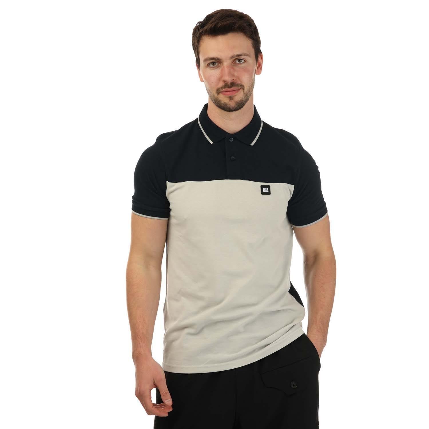 WEEKEND OFFENDER Mens Lario Block Polo Shirt (Cool)