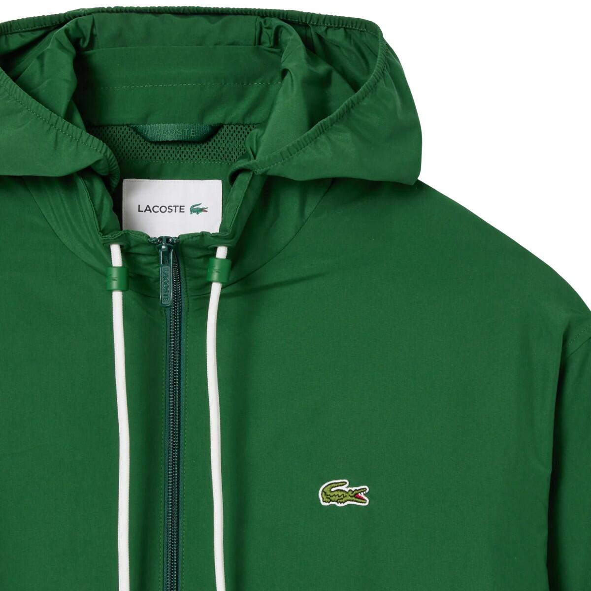 Giacca Cappuccio Rimovibile Uomo Lacoste Sportsuit Verde 3/3