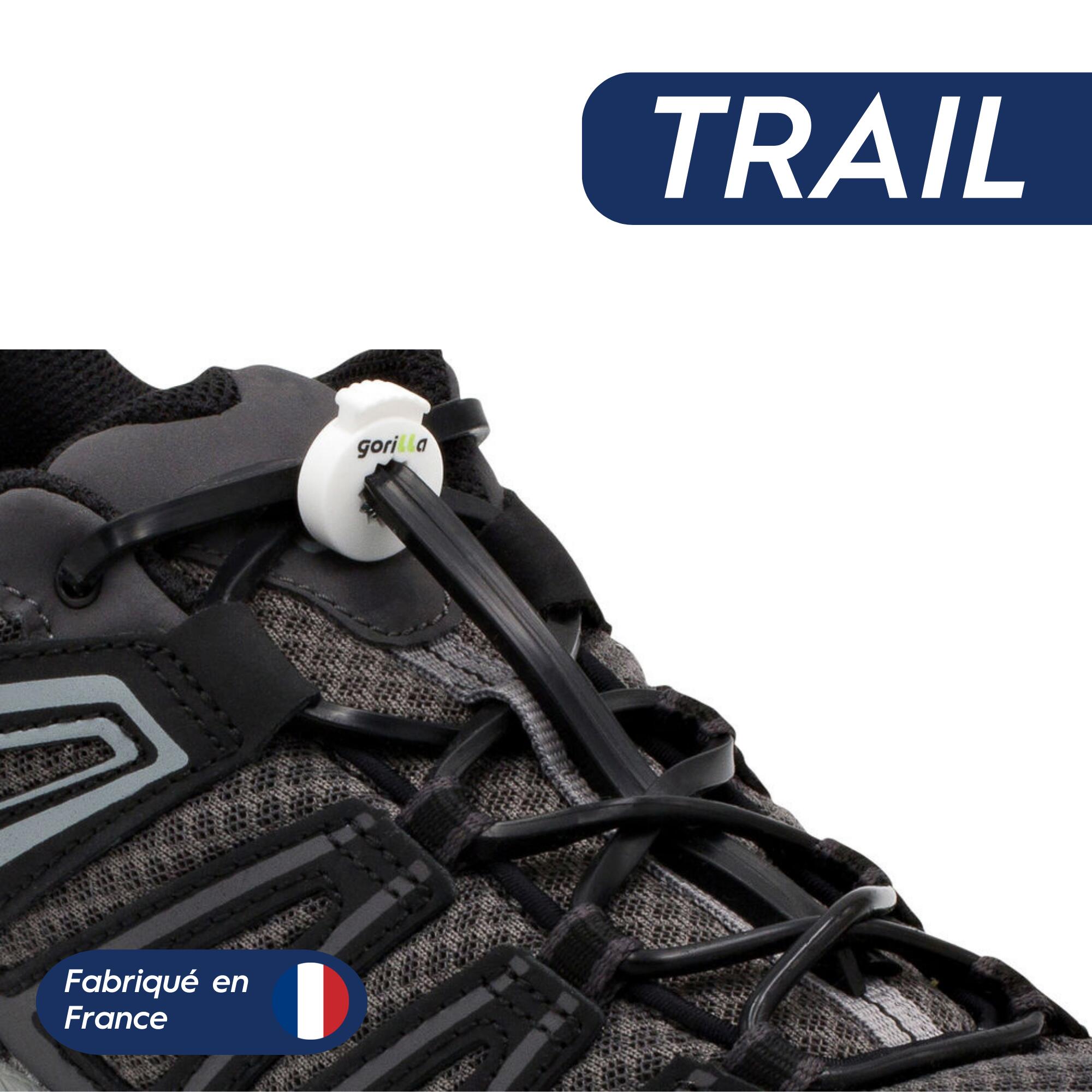 LACETS GORILLA Cordões elásticos de silicone para os trilhos Gorilla