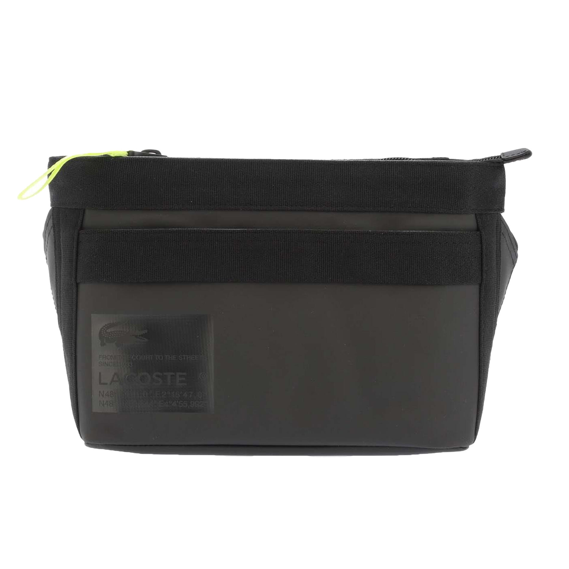 Printed Signature Water Repellent Crossbody Bag (Black) 1/4