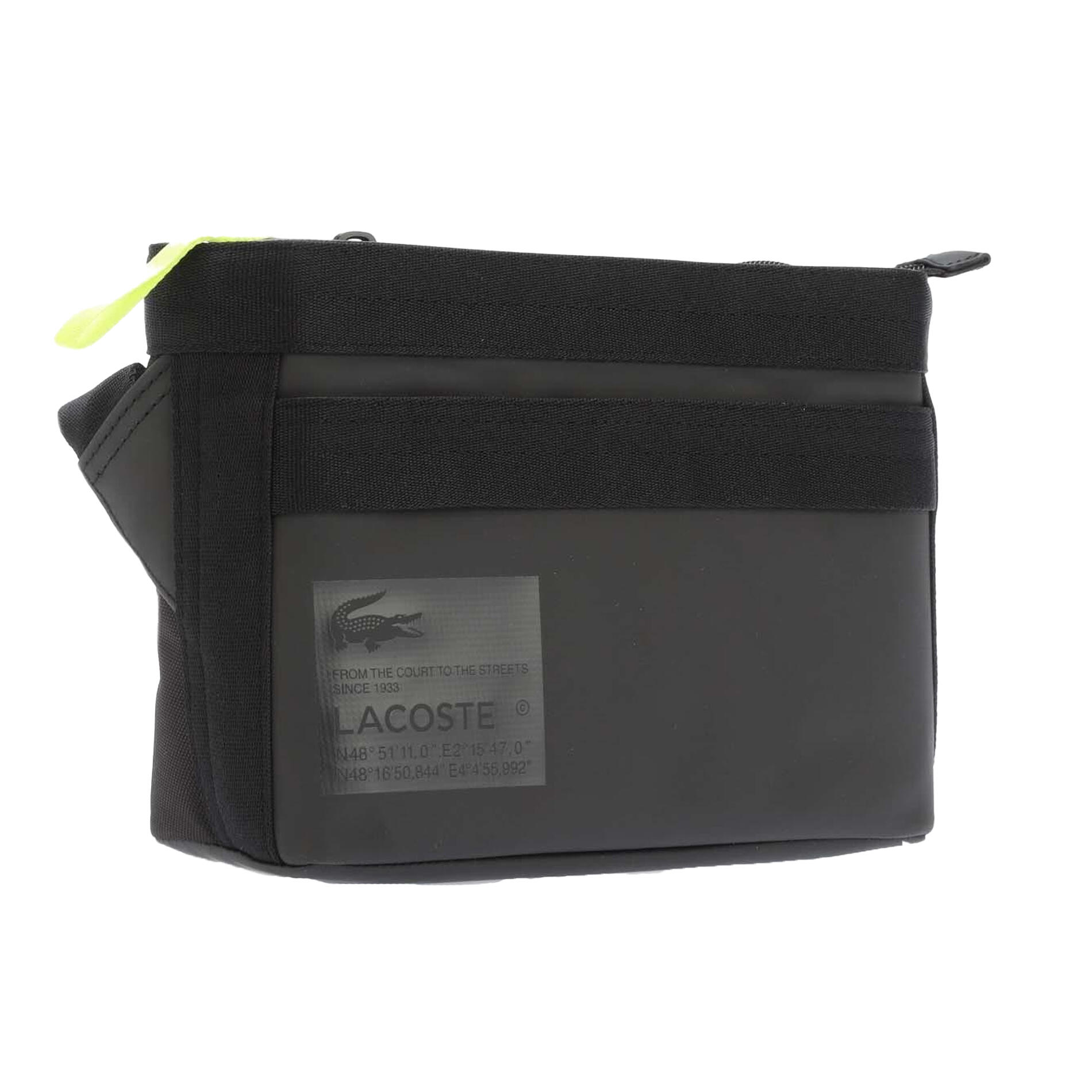 Printed Signature Water Repellent Crossbody Bag (Black) 3/4
