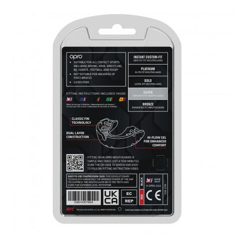 Protège-dents OPRO UFC Silver – Rouge/Noir 3/7