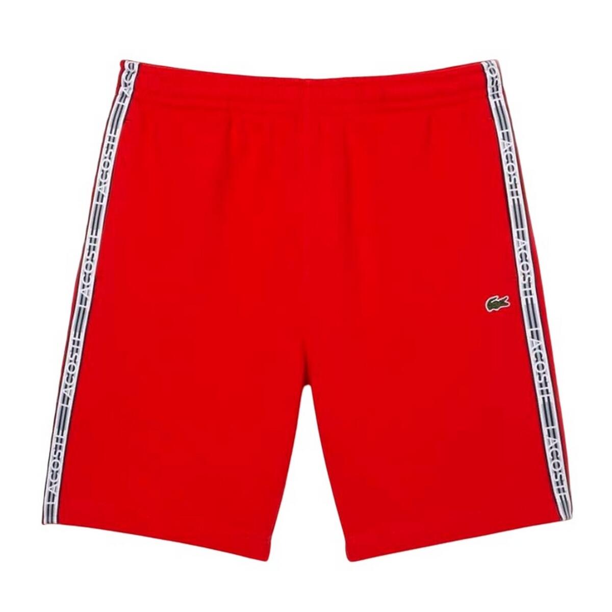 LACOSTE Mens Flannel Shorts (Orange)