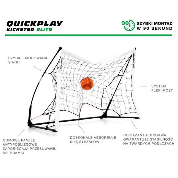 Bramka piłkarska przenośna rozkładana Quickplay Kickster Elite 300x100 cm SKRZAT 3/7