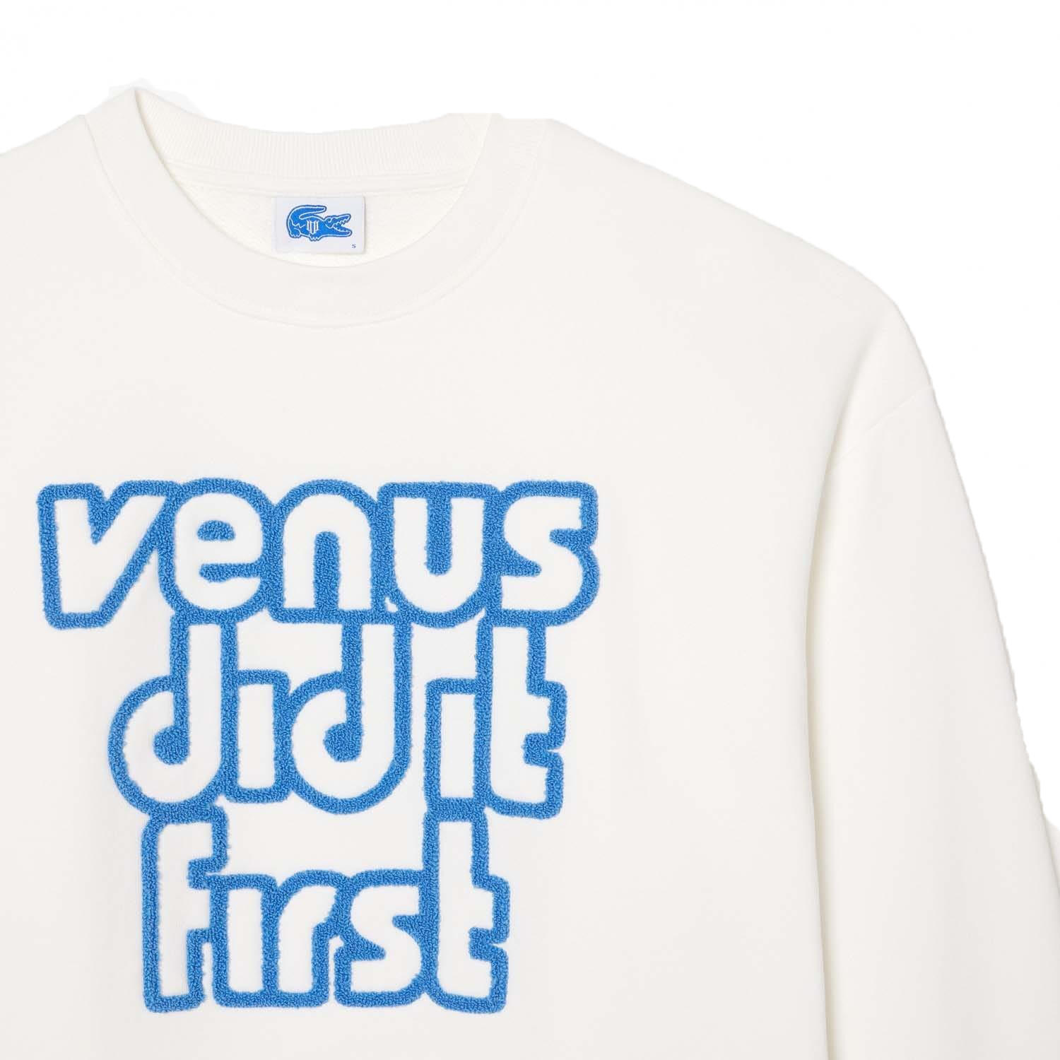 Womens/Ladies Fleece Oversized Sweatshirt (Cream) 2/3