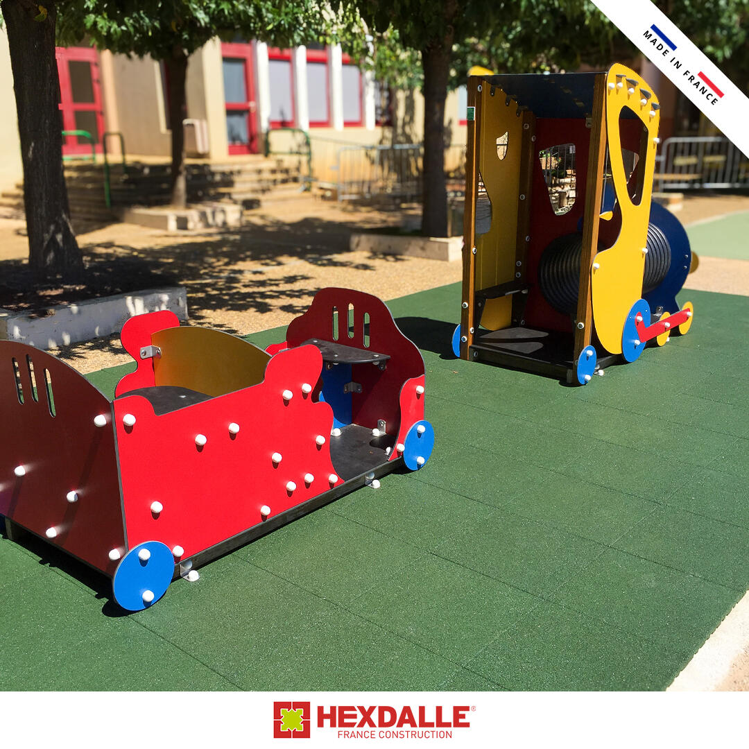 Hexdalle - Lot De 80 Dalles Hexdalle® Xe - 25 Mm - Vert - Usage Extérieur - 20 M² - Aire De Jeu - Vert - Decathlon