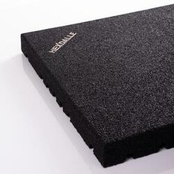 Lot de 40 dalles de sport intérieur HEXDALLE® HAI – 25 mm – Noir – 10 m²