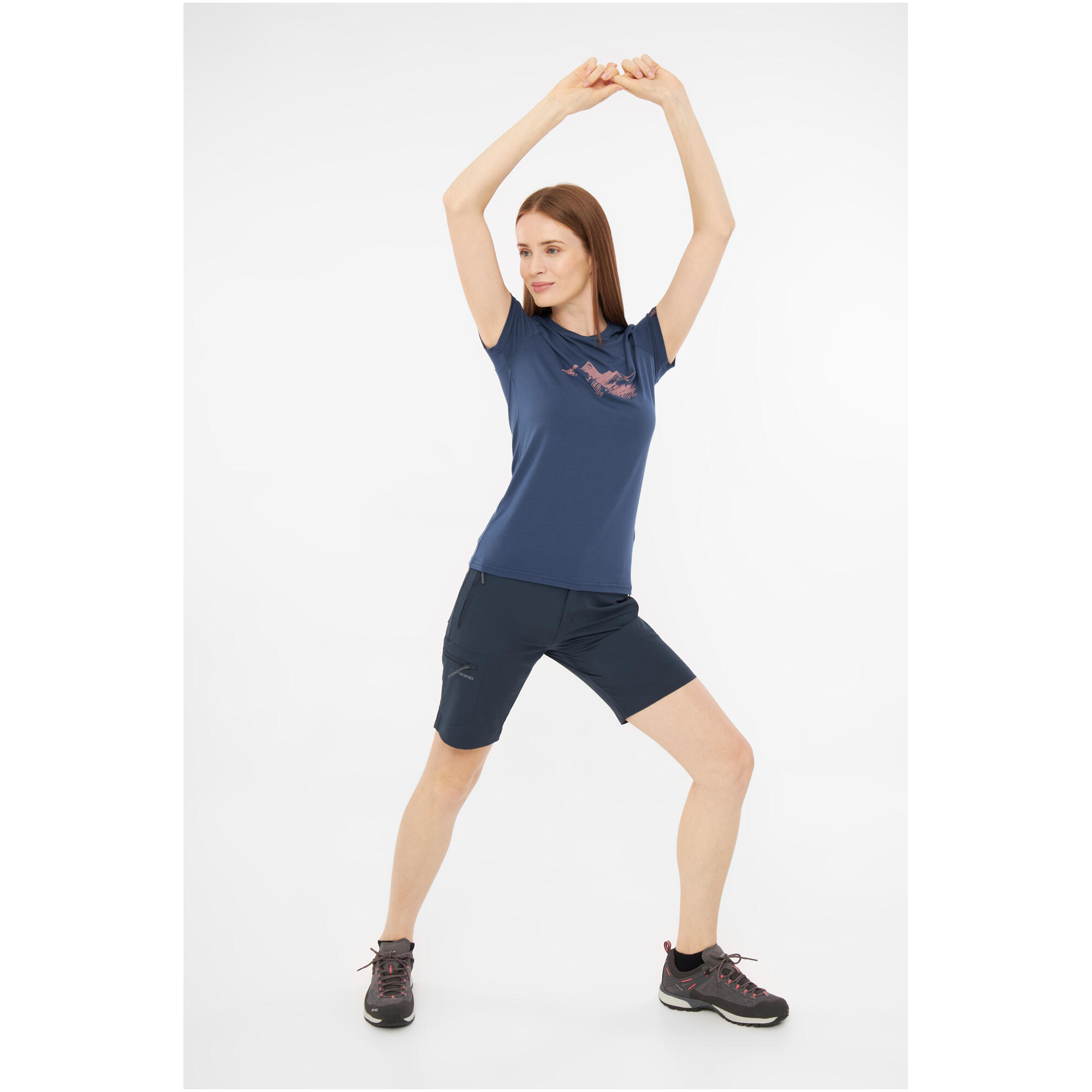 Trekking-T-Shirt Damen Lenta Bamboo Light Lady 3/7