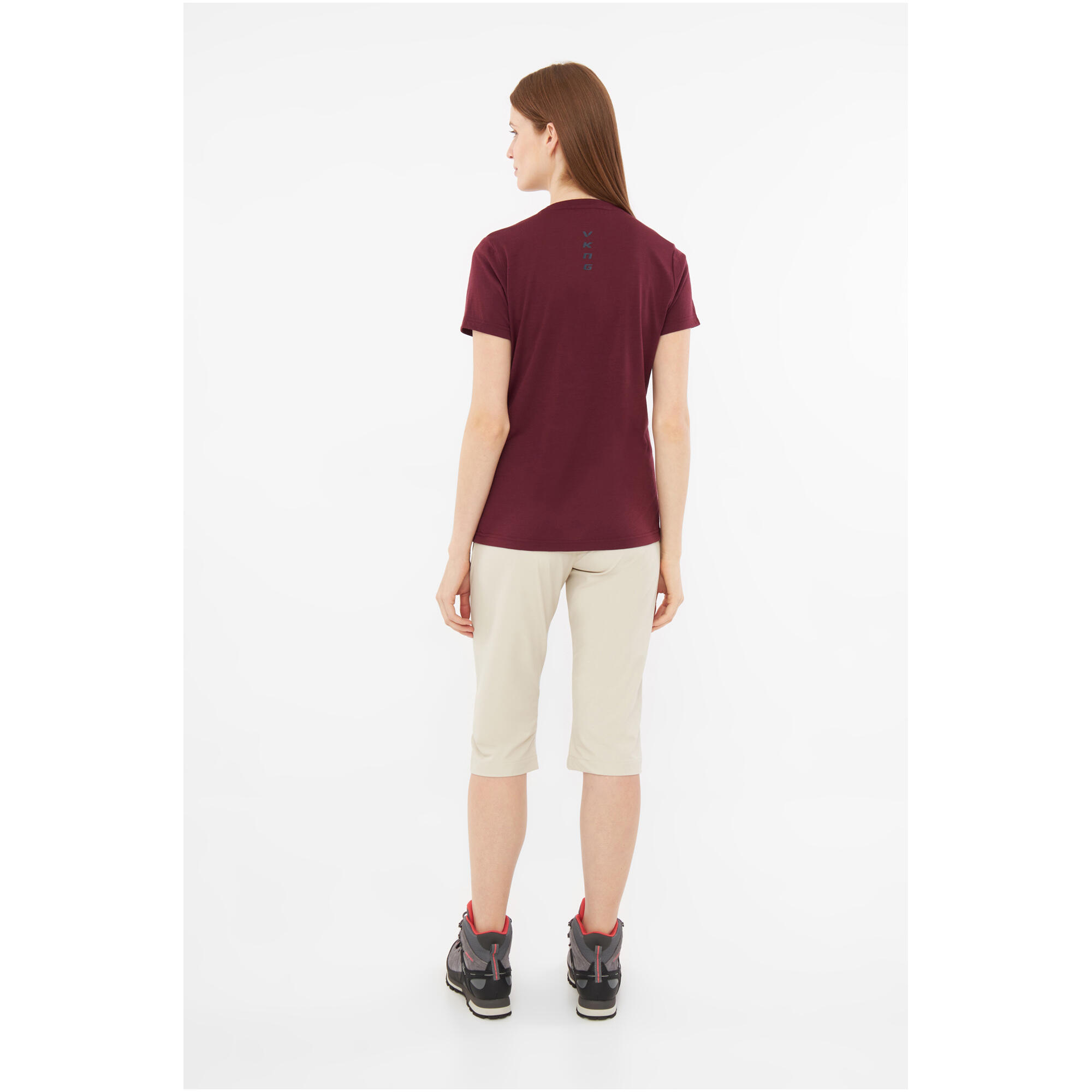 Koszulka damska Salen Women - Claret 3/7
