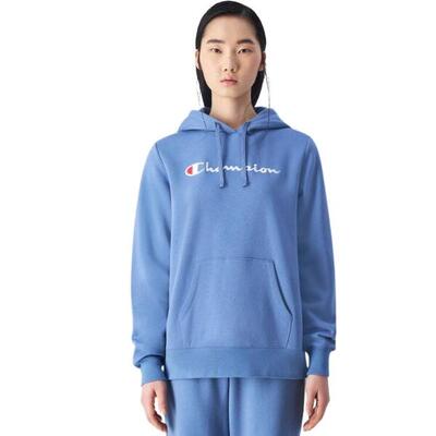 Champion dameshoodie slim fit met groot logo - 70% katoen, 30% polyester