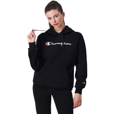 Champion dameshoodie slim fit met groot logo - 70% katoen, 30% polyester