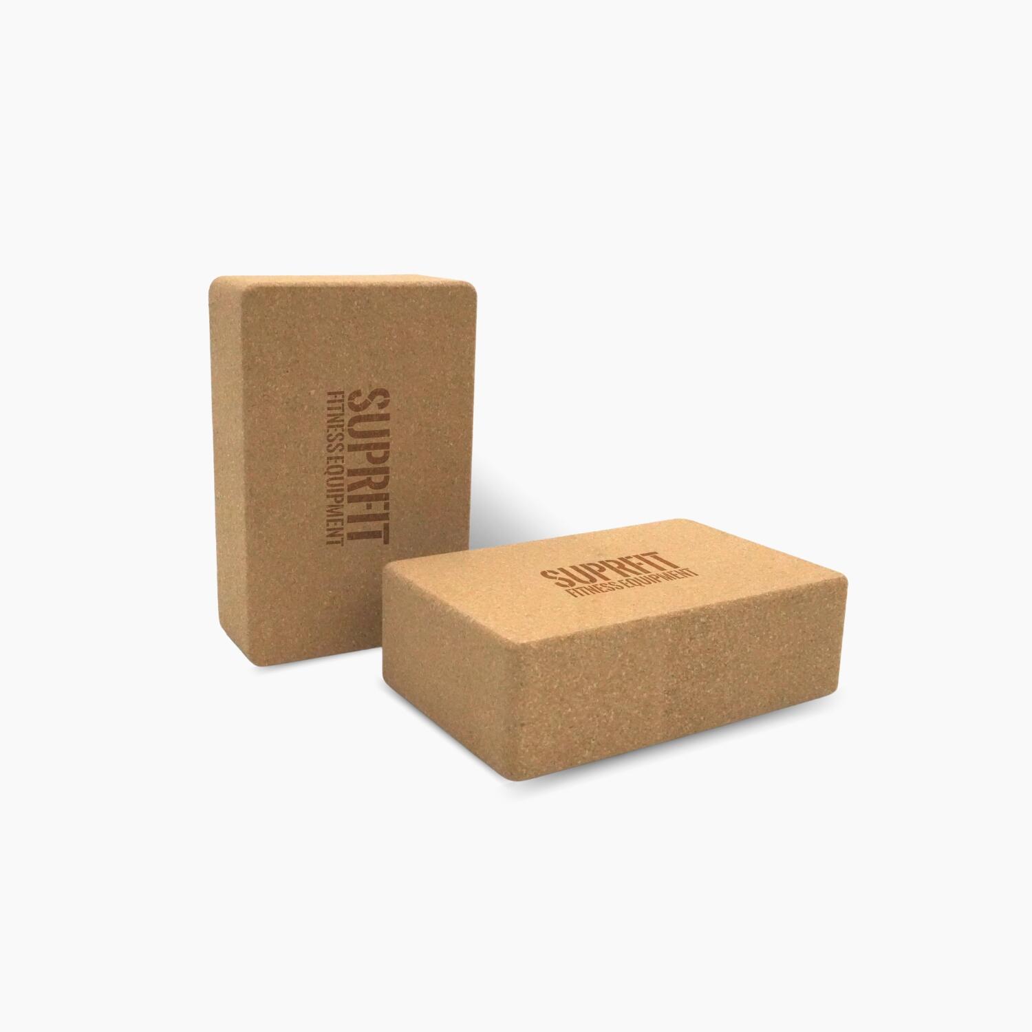 Suprfit blocos de yoga em cortiça – conjunto de 2