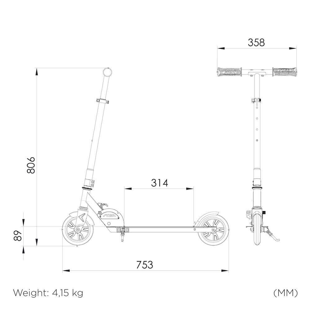 STIGA Patinete Cruise 145-S Rosa 2/4