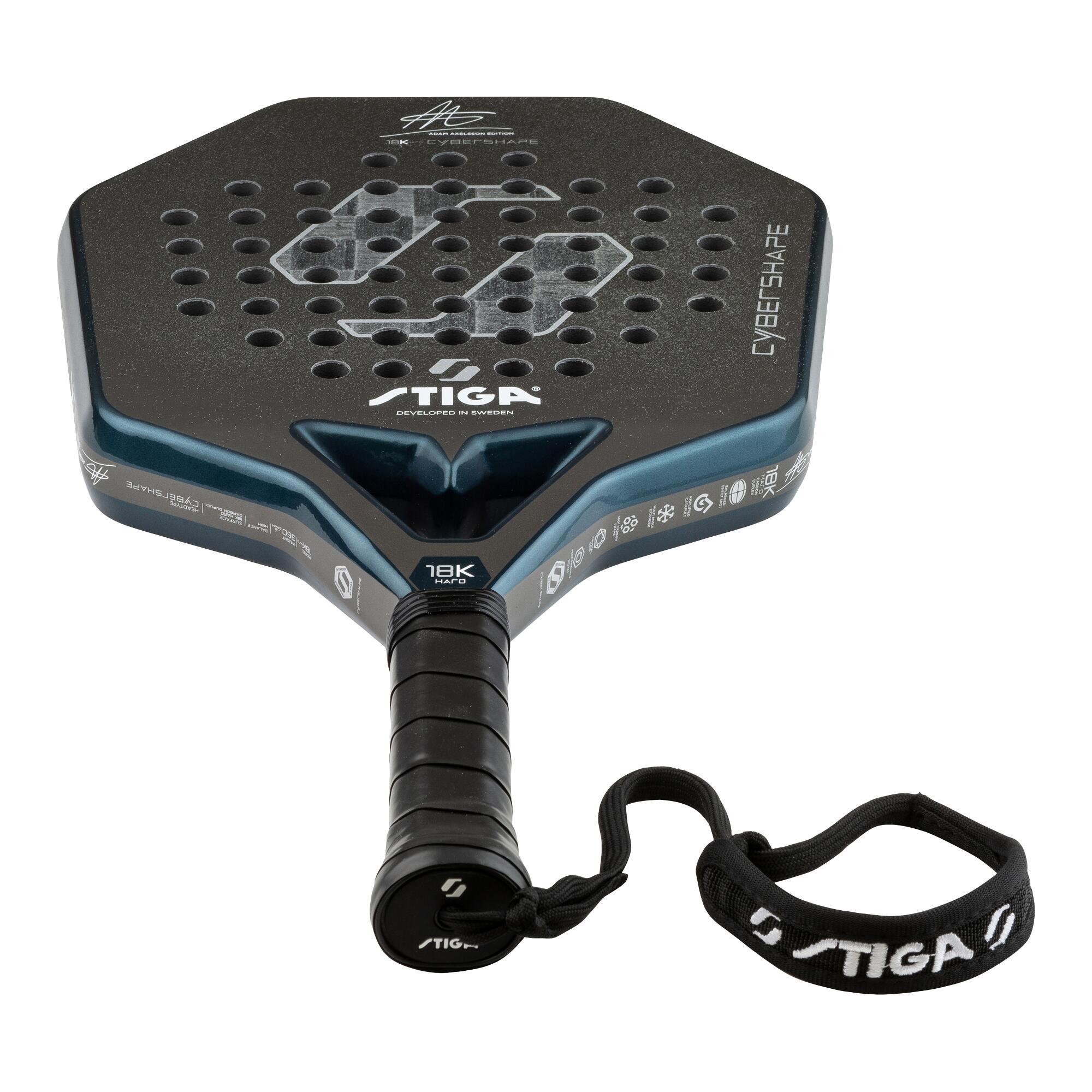 STIGA Raquete Padel Cybershape 18K Hard Adam Axelsson Edition 2/6