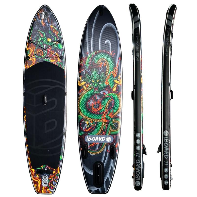 Deska SUP iBoard 11' Green Dragon