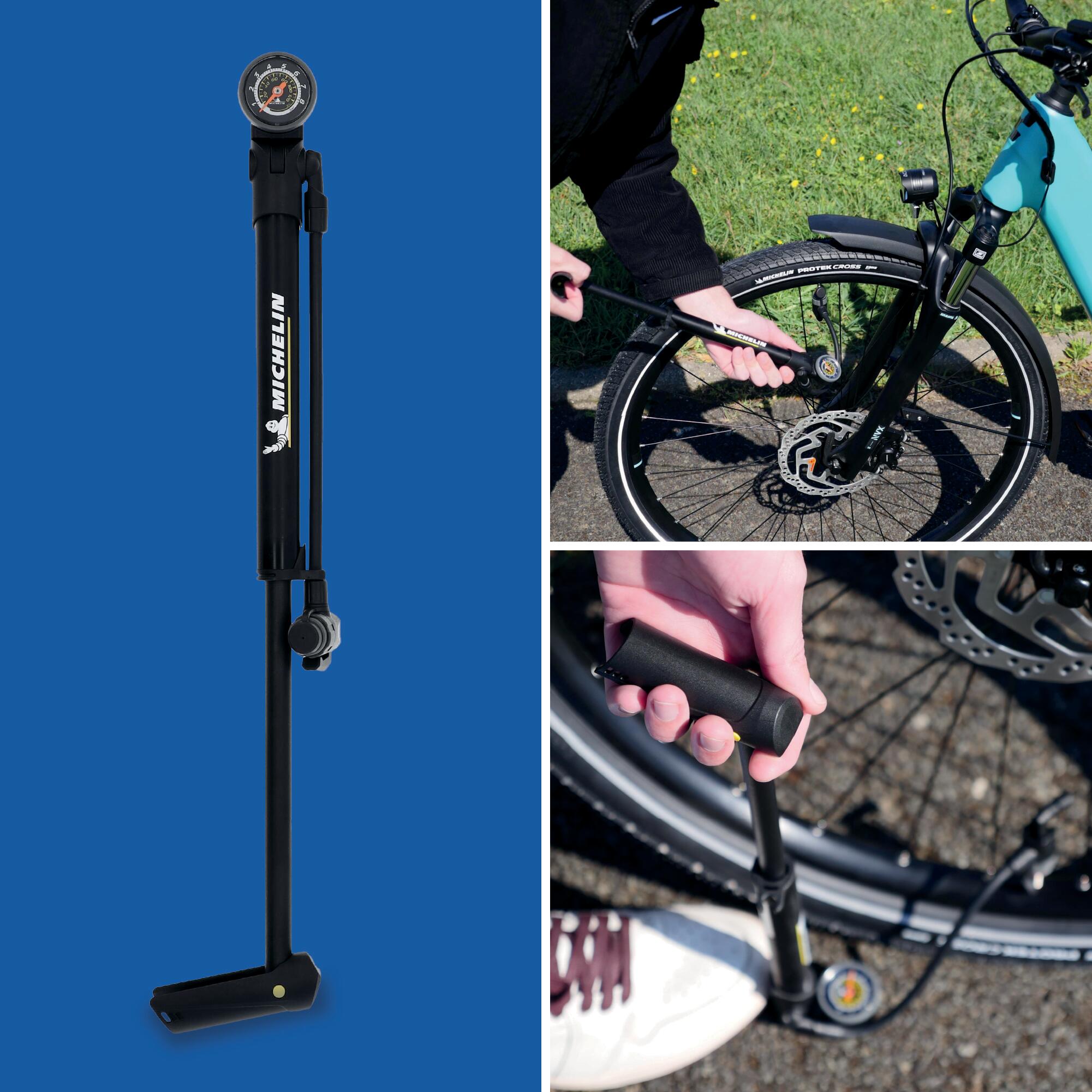 AIR TECH PRO – Umwandelbare Mini-Aluminium-Fahrradpumpe 4/7