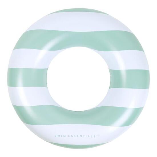 Schwimmring 90cm Green White Striped