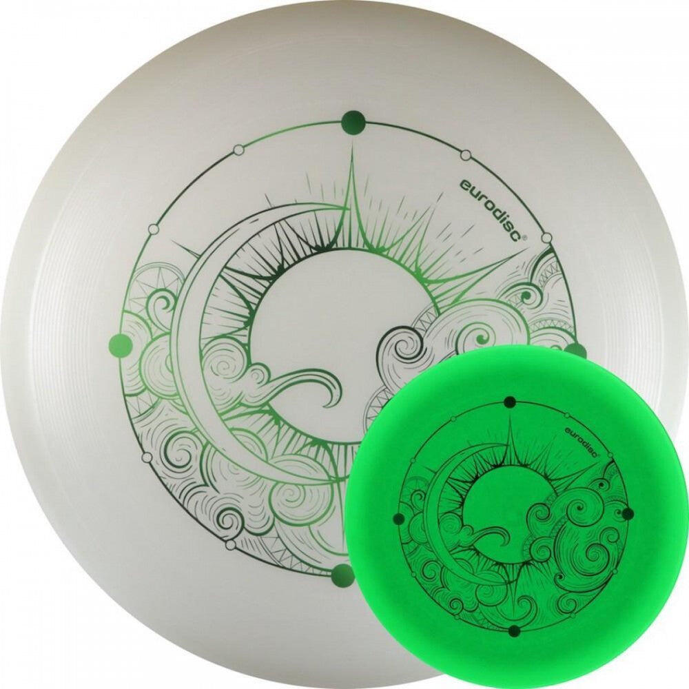 EURODISC Frisbee Eurodisc Superglow 175 gr Green ED0175SGGR Wit 23 cm
