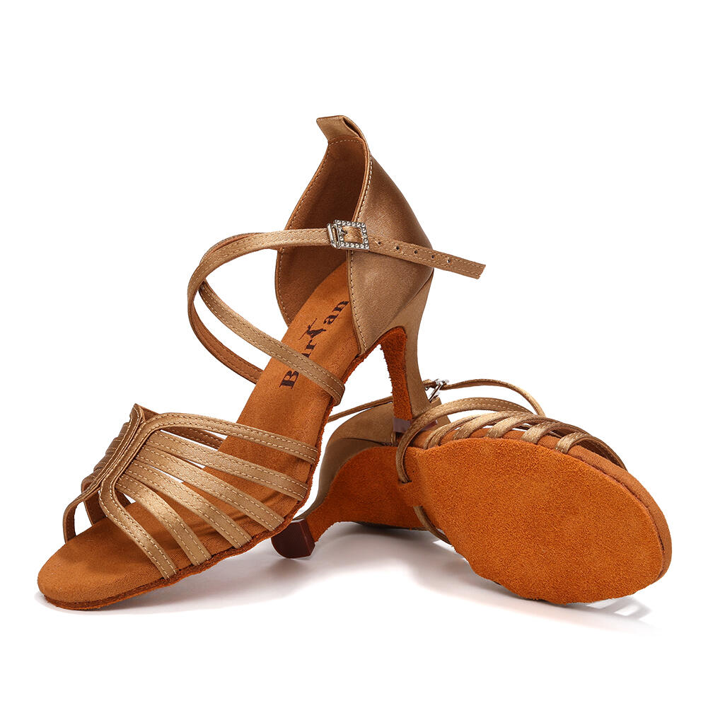 Sapatos de dança "Estepona" salsa kizomba bachata latino - nude 7 cm 5/7