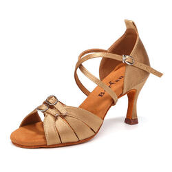 Burtan chaussures de danse latino salsa kizomba "malaga" - noir 7 cm