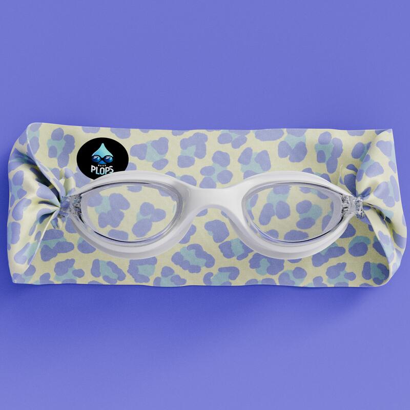 WATERPLOPS Occhialini Nuoto Bambino – Fascia Morbida Leopard