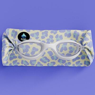Zwembril kinderen – ultragave zachte hoofdband leopard
