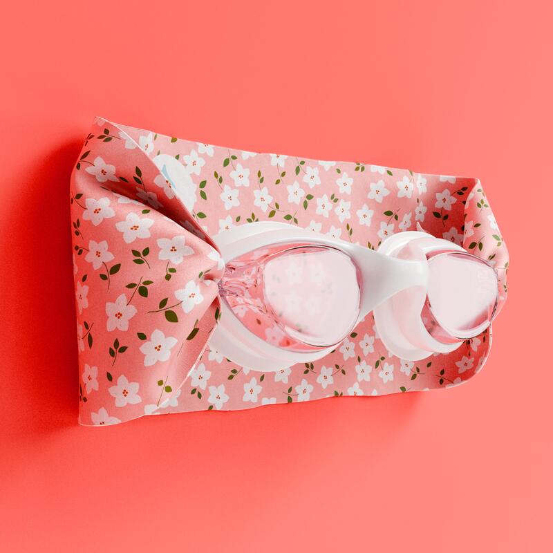 Schwimmbrille Kinder – Ultrasoftes Stirnband Liberty Fleurs 4/7